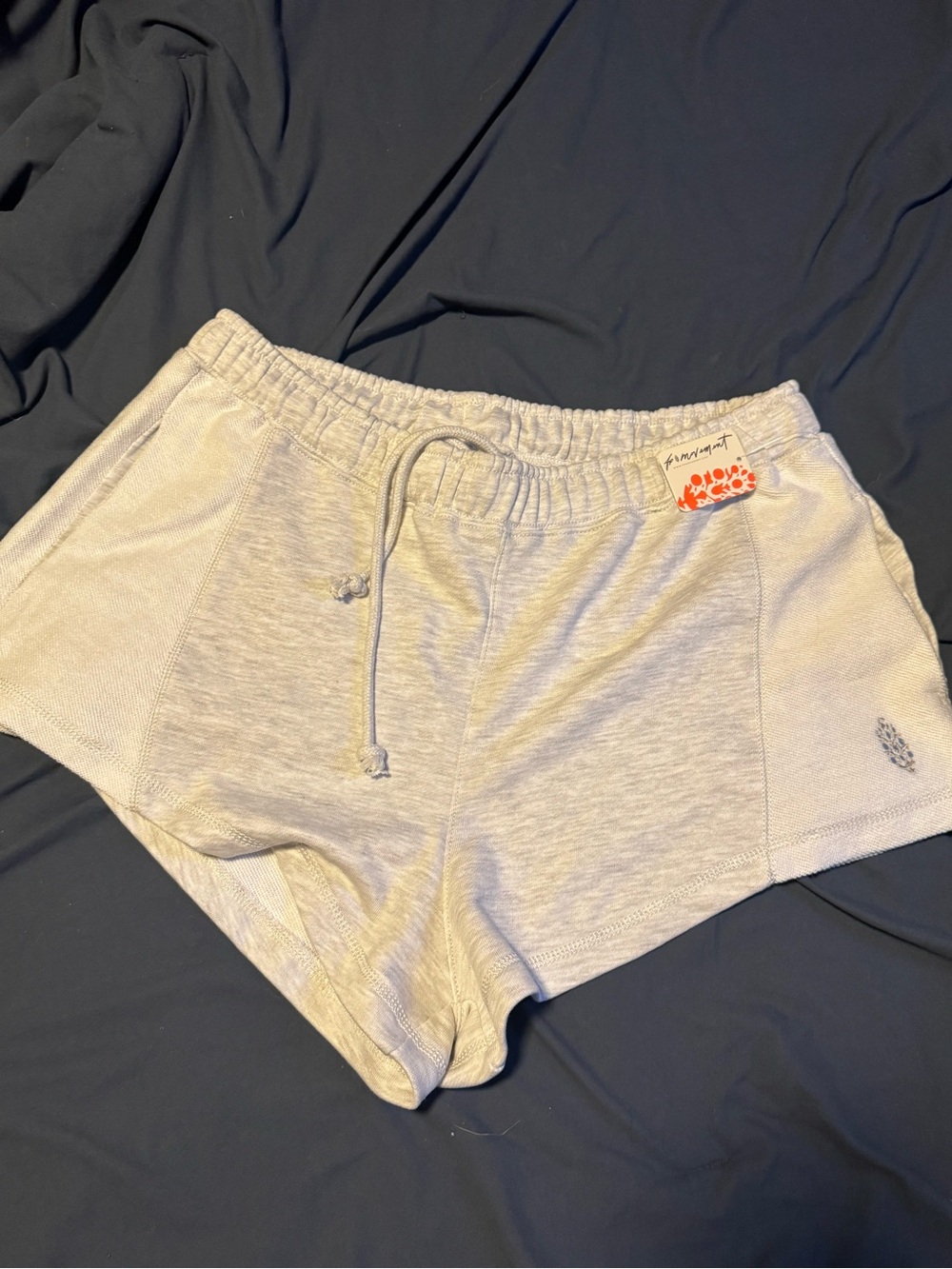 Free People Movement High Press Shorts White Heather - Picture 3 of 4